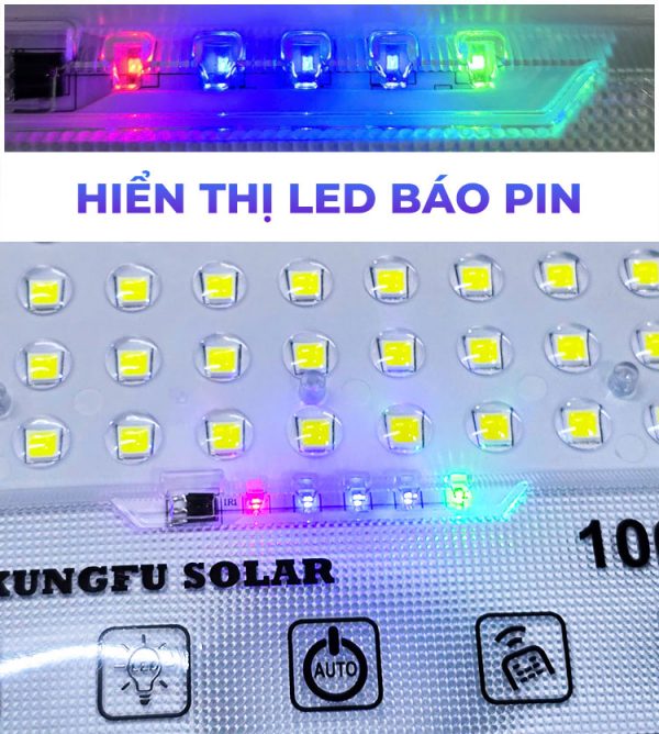 Đèn Pha chống chói Năng Lượng Mặt Trời 50W